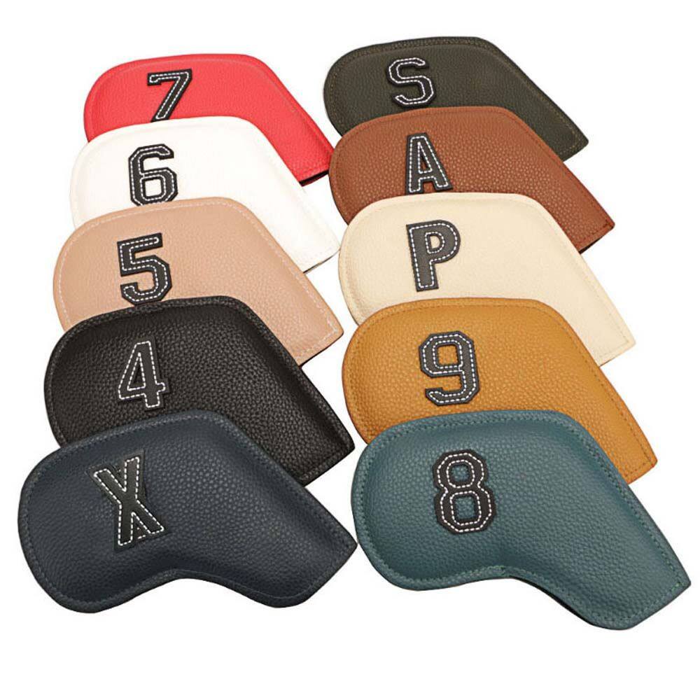RIRIANN Golf Putter 10pcs/set Double-sided Numbers Golf Training Equipment Protective Cover Golf Putter Accessories Protector Case Golf Headcovers Golf Club Cover Golf Iron Headcover Club Head Cover