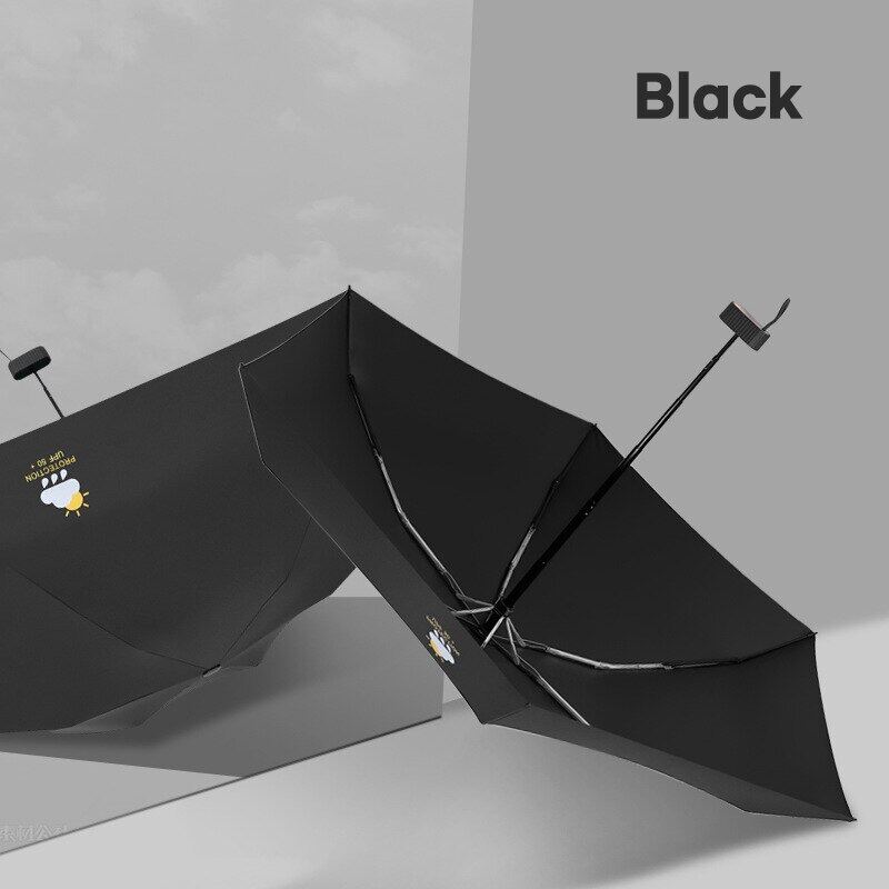 New Mini Umbrella Girls Pocket UV Sun Protection Six Folding Small