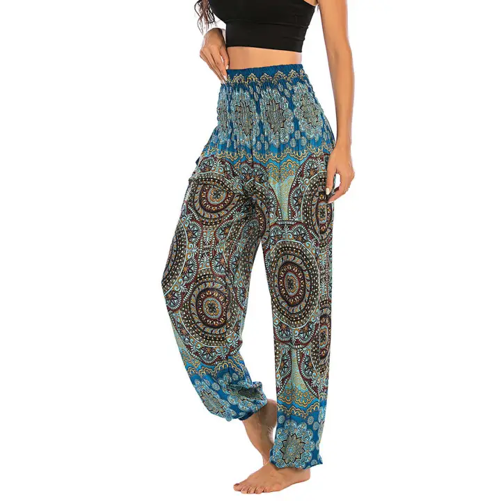 Men Women Thai Harem Trousers Boho 