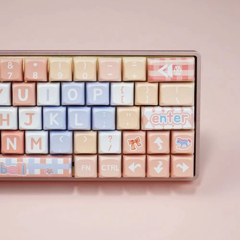 Linabell chủ đề Keycap 127 phím xda hồ sơ PBT thăng hoa cho công tắc Cherry MX Bàn Phím Cơ RK61/Anne Pro 2/gk61