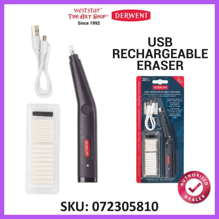 Weststar TAS] Derwent USB Rechargeable Eraser / Electric Eraser + 20  Refills