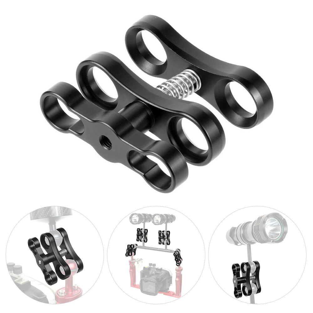 Details about   Deluxe Aluminum Alloy Standard Ball Clamp for the 1'' Ball Underwater Light Arm 