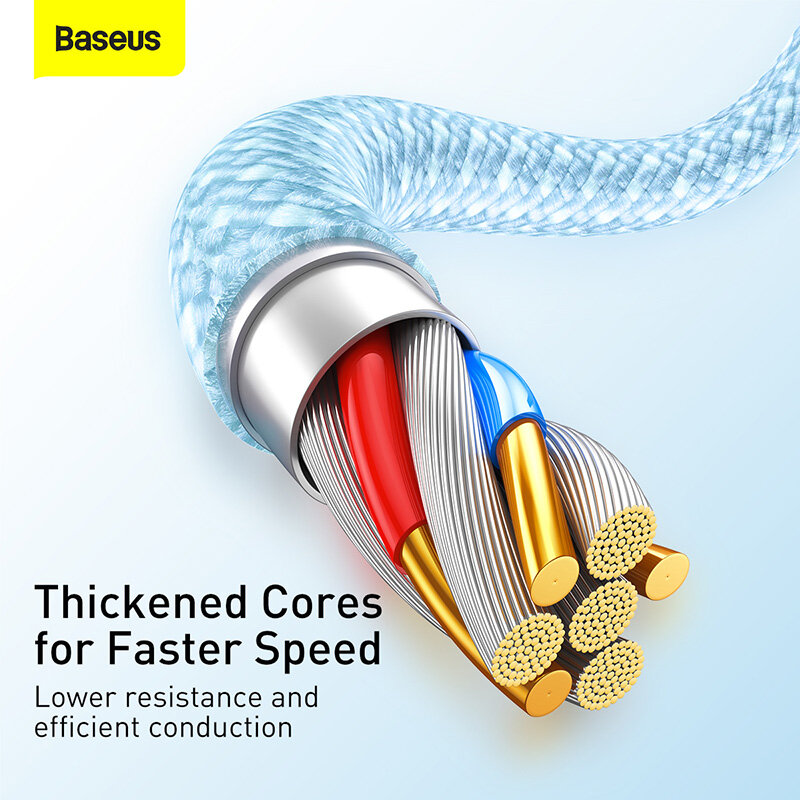 Baseus Cáp USB Nhiều Màu 2,4 A Cho iPhone 13 Pro Max Cáp Sạc Nhanh Cho iPhone 12 11 X XR Cáp USB Type C Dữ Liệu