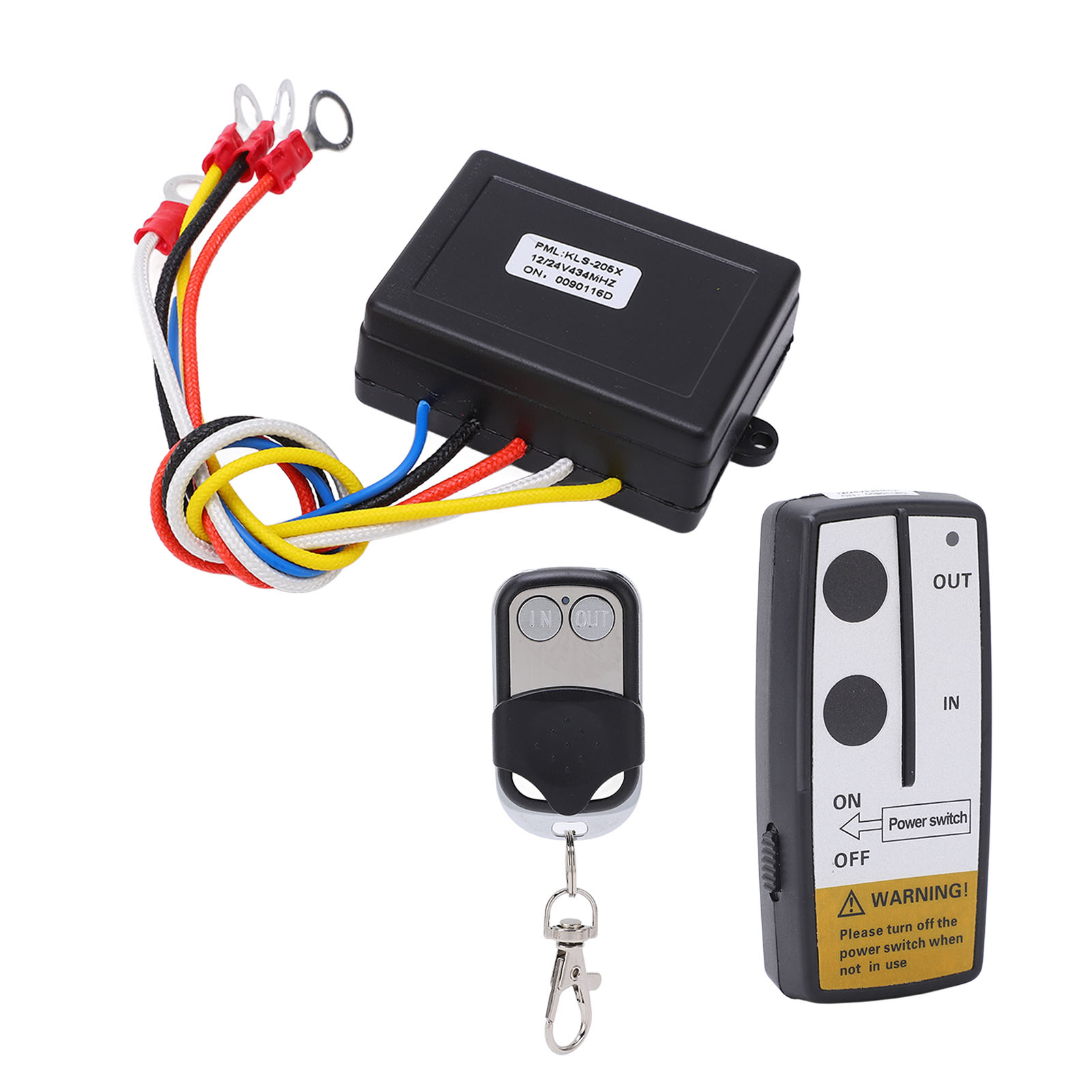 Tời Không Dây Điều Khiển Từ Xa Bộ Thu Từ Xa DC12V 24V Với Chìa Khóa Cho Cửa Nhà Để Xe Thuyền