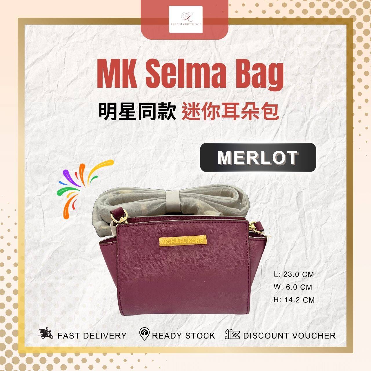 Michael kors selma outlet merlot