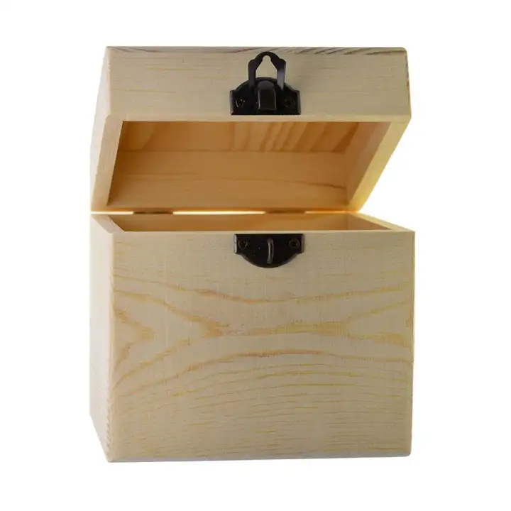 square wooden storage box