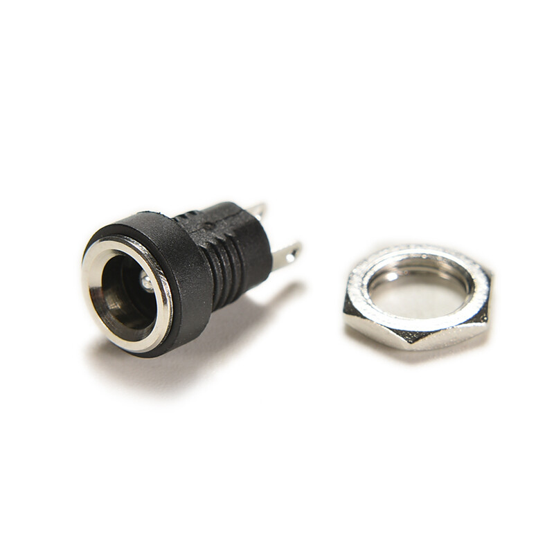 Aolie 10pcs DC Power Supply Jack Socket Female Panel Mount Connector 5.5 x 2.1mm