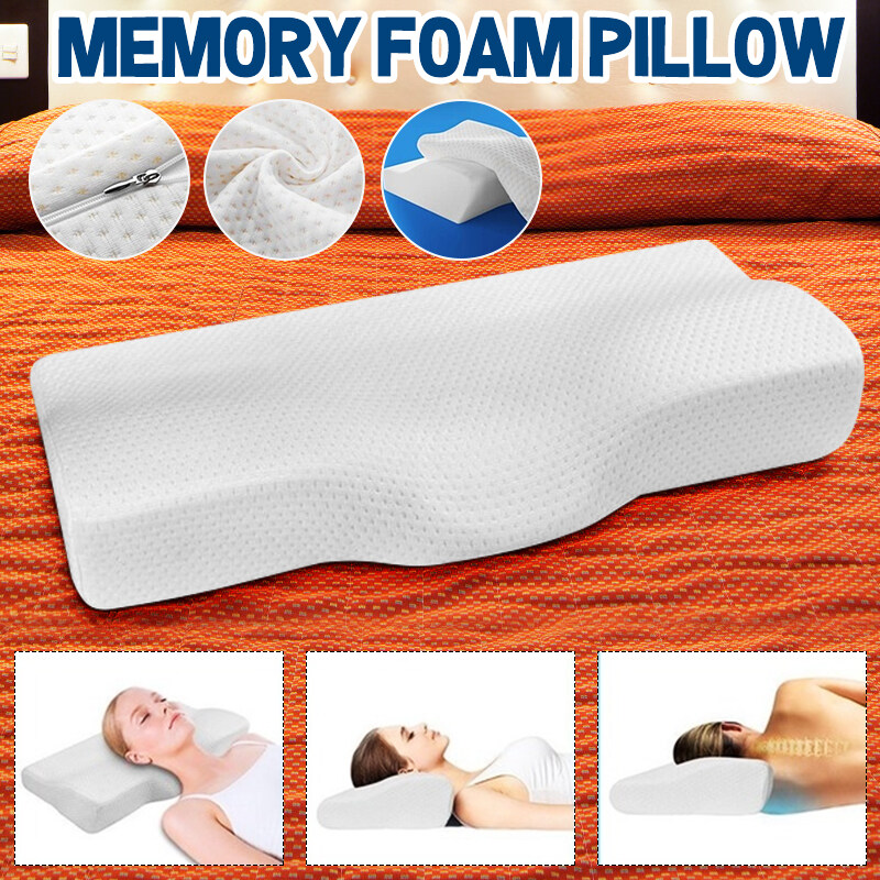 Foam Sleep Pillow Contour Cervical Orthopedic Neck Support Breath Pillow. 