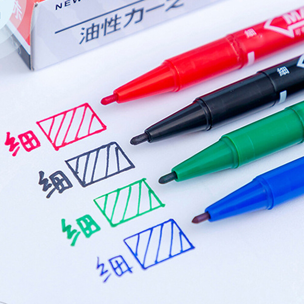 Small double-headed oily marker pen