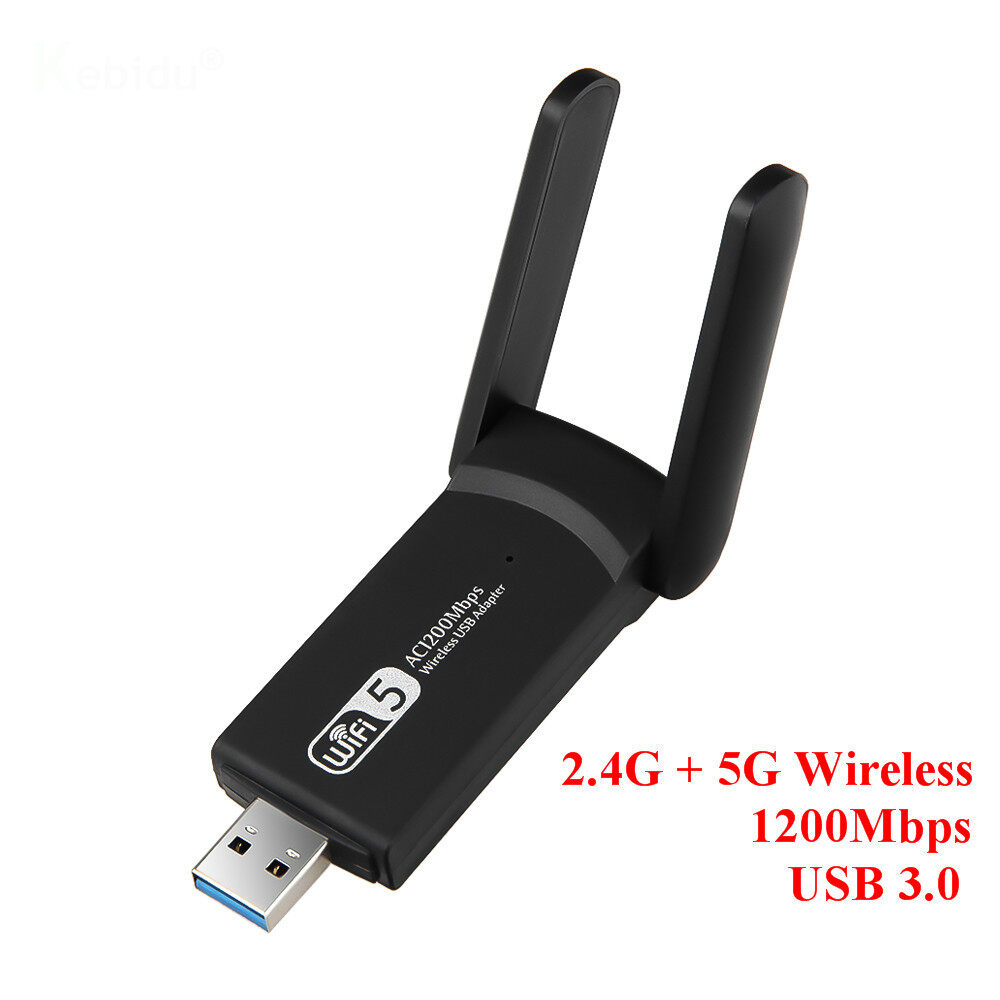 อะแดปเตอร์ Usb 3 0 1200mbps Wifi Dual Band 5ghz 2 4ghz 802 11ac Wifi Dongle การ์ดเครือข่ายสำหรับ