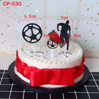 Ins New Football Cake Topper Creative Soccer Kids Happy Birthday