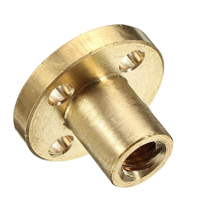 Machifit 100mm T6 Lead Screw 6mm Thread 1mm Pitch Lead Screw with Flange Copper