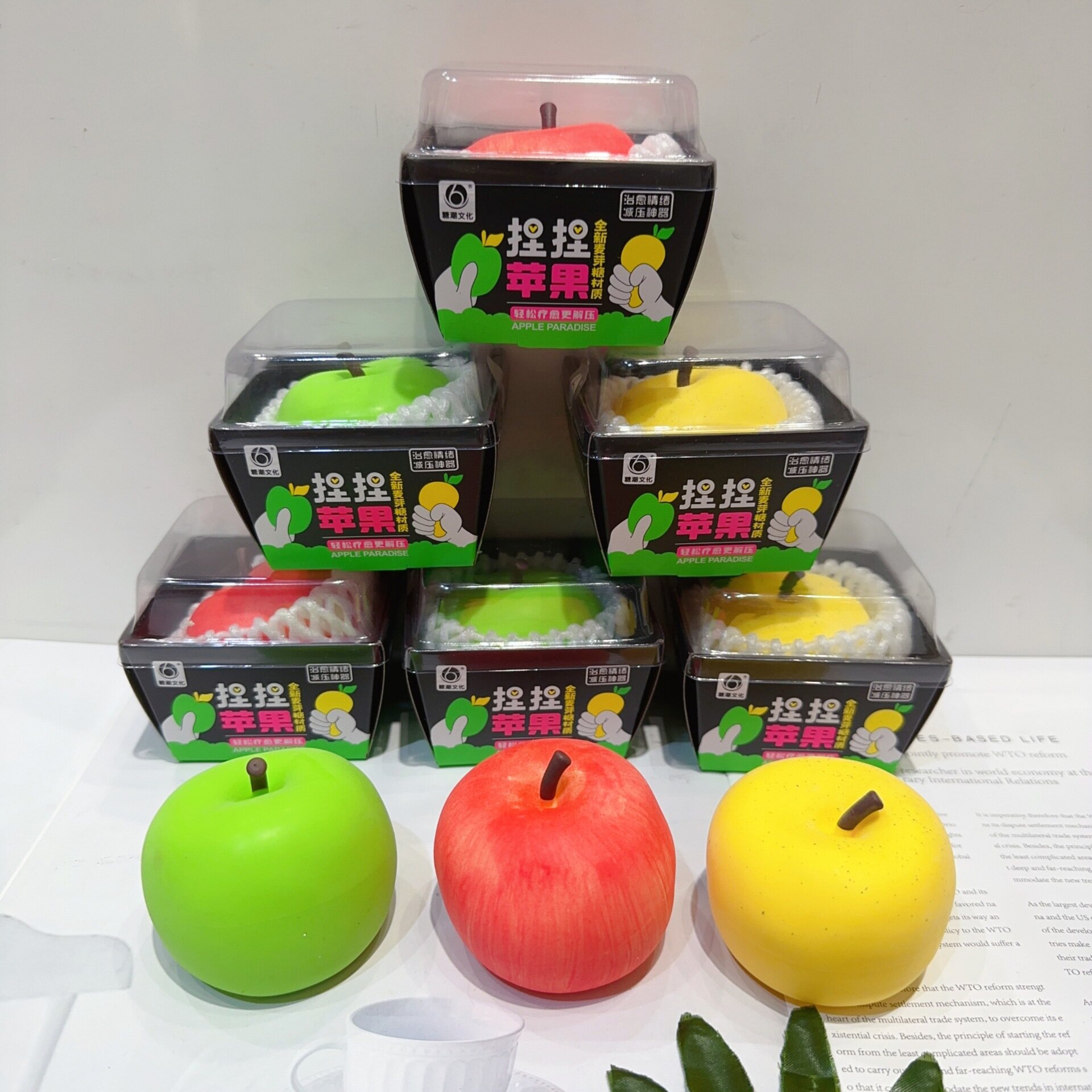Mô phỏng mới Apple giải nén đồ chơi trái cây giải nén prank kéo dài đồ chơi