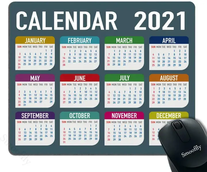 Mousepad 2021 Calendar Design Customized Rectangle Non Slip Rubber Mousepads Gaming Mouse Pad Lazada Singapore Mousepad 2021 Calendar Design