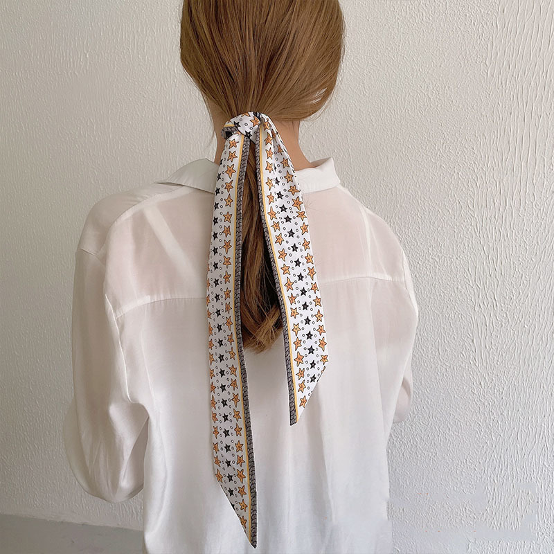 Vintage polka dot silk headband