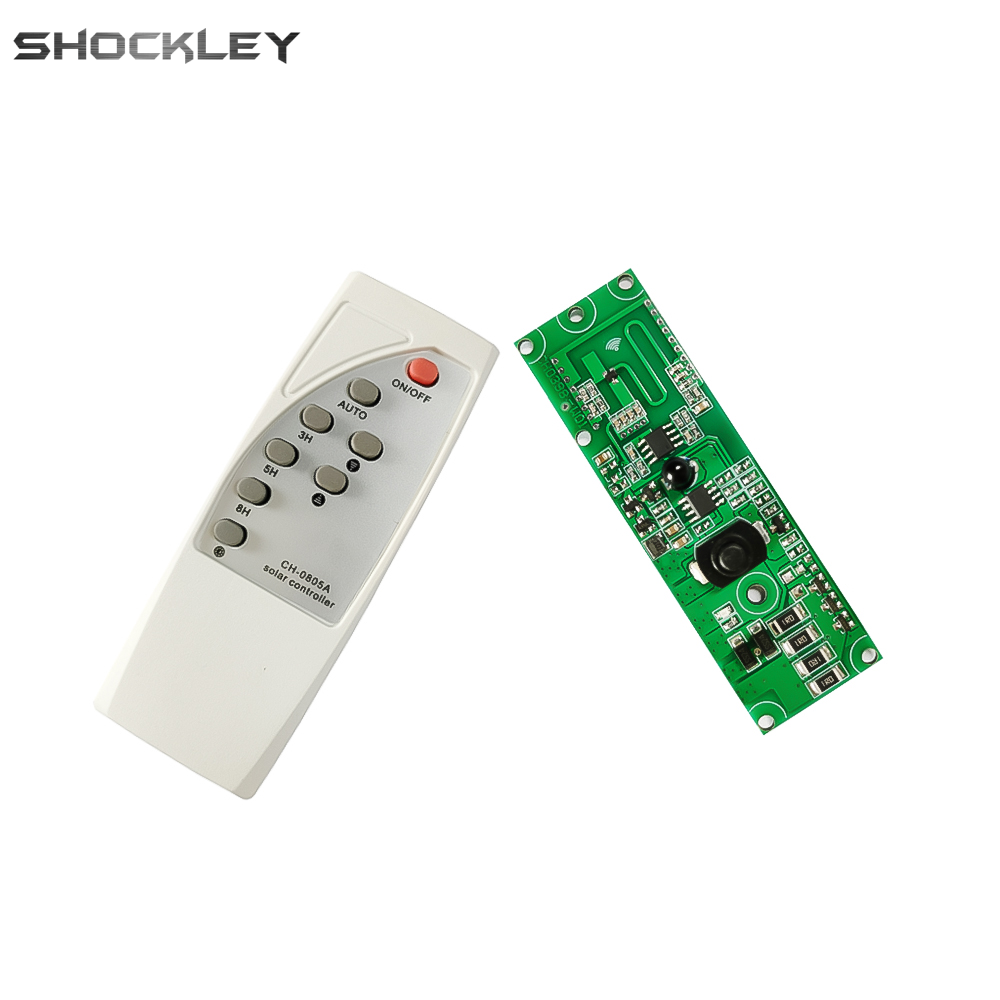 Shockley Original Diymore 3.2V3.7V light control + radar human body induction solar light circuit board solar LED driver board with remote control