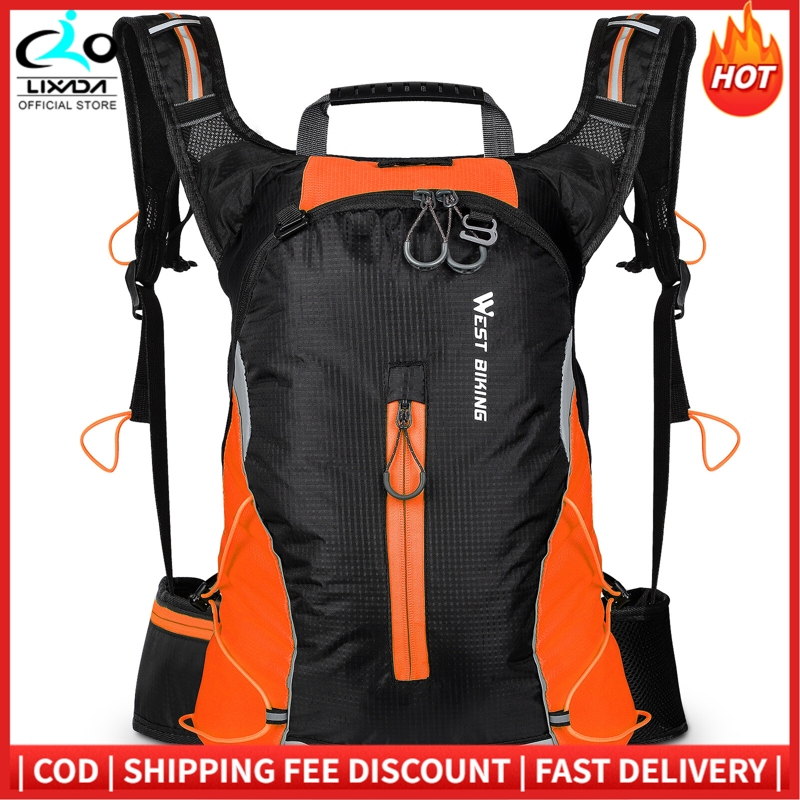 WEST BIKING 16L Cycling Knapsack Mountain Bike Bag Outdoor Backpack Leisure Light Travel Bag Riding Equipment
