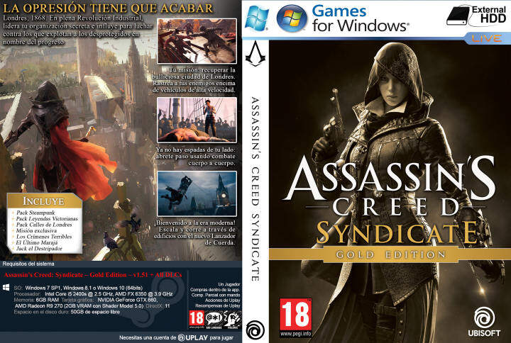 Assassin S Creed Syndicate Gold Edition Pc Game Offline Pendrive Installation Lazada