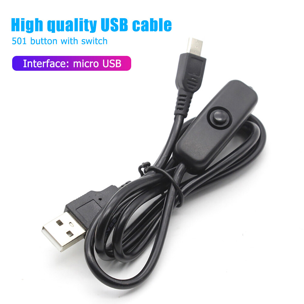 {Tenda} USB to Micro USB Charger Power Cable with On/Off Switch for Raspberry Pi