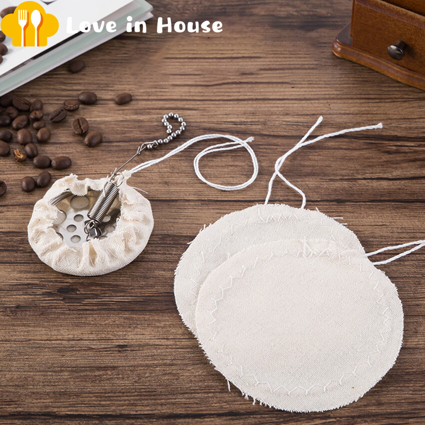 10 Pcs Made of Natural Cotton Cloth Replacement Filter For Siphon/Syphon Coffee Maker Vacuum Maker Siphon Cloth Coffee Filters