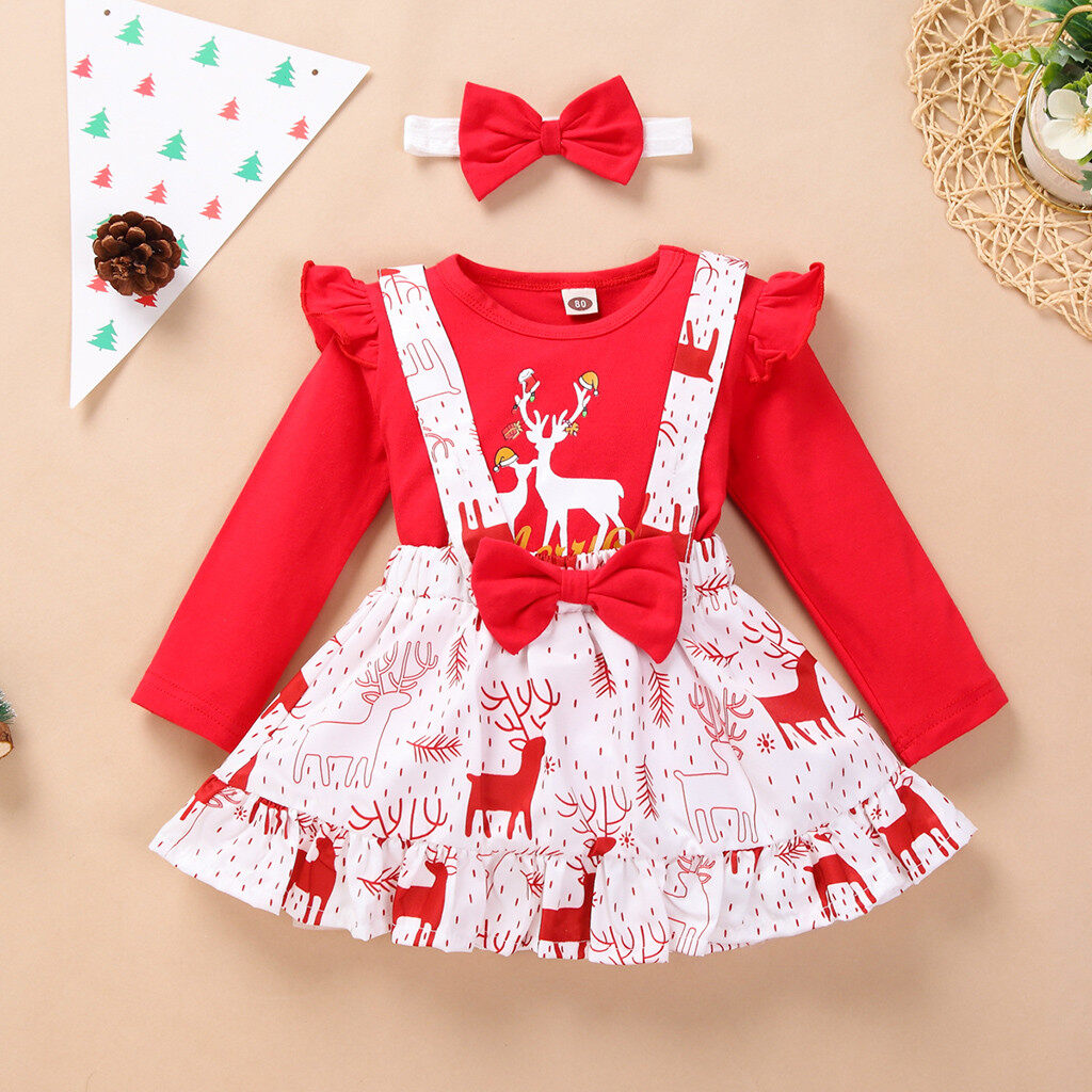 newborn baby girl christmas dress