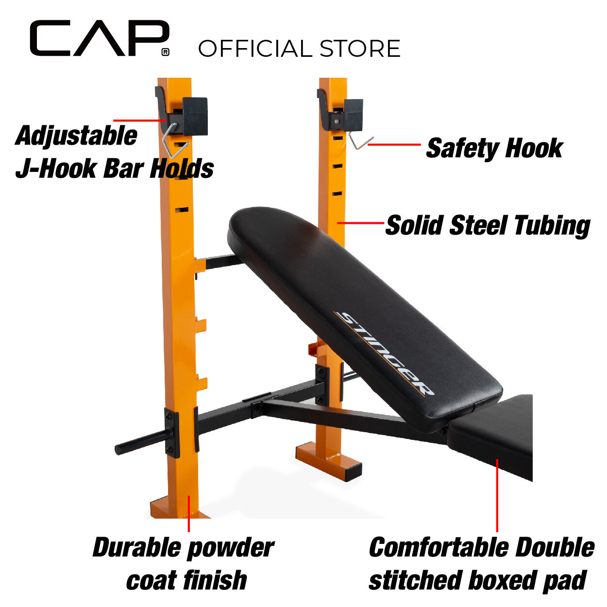 Cap stinger weight online bench