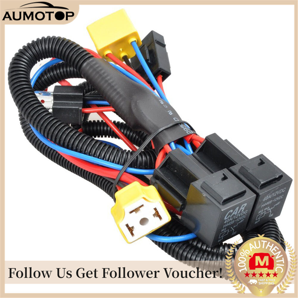 Car Headlight Wiring Harness Halogen Lamp H4 Light Enhance Cable Socket Light Enhancer Brightener 12V