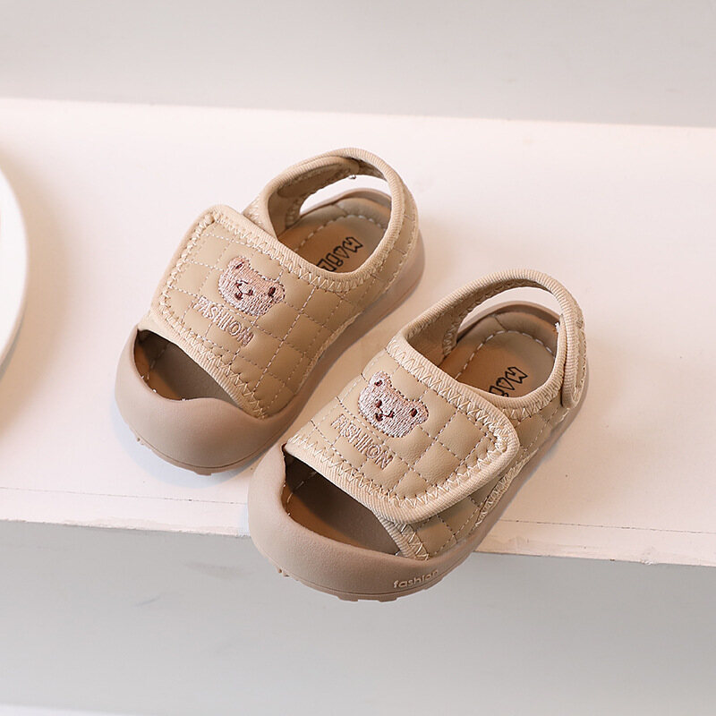 BAOLONGXIN children's sandals cute cartoon Summer baby soft sole toddler shoes boys beach shoes