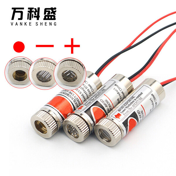 Adjustable Beam 650nm 5mW Red Point / Line / Cross Laser Module Head Glass Lens Focusable Industrial Class 3-5V