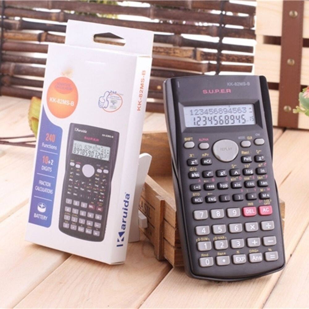 MMLUCK Multifunction Personalized Black Electronic Desktop Calculator Engineering Scientific Tool Office Supply School Stationery Office Working Engineering Scientific Calculator Scientific Calculator Function Calculator Digit Calculator