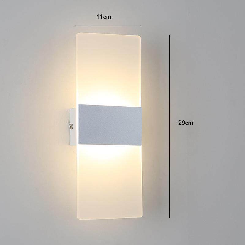 ĐÈN LED hiện đại Tường Sconce Chiếu Sáng Đèn 6 W Trắng Ấm Lên Xuống Trong Nhà Thạch Cao Đèn Treo Tường