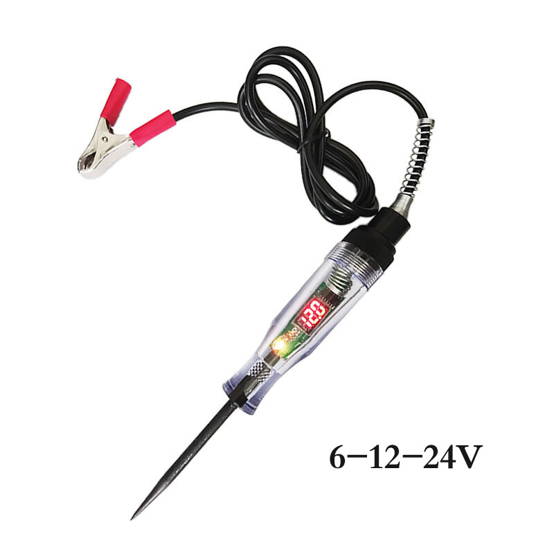 Durable Automotive Electric Circuit Tester Digital Light Probe Test Pen