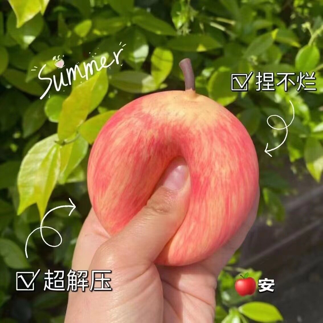 Mô phỏng mới Apple giải nén đồ chơi trái cây giải nén prank kéo dài đồ chơi