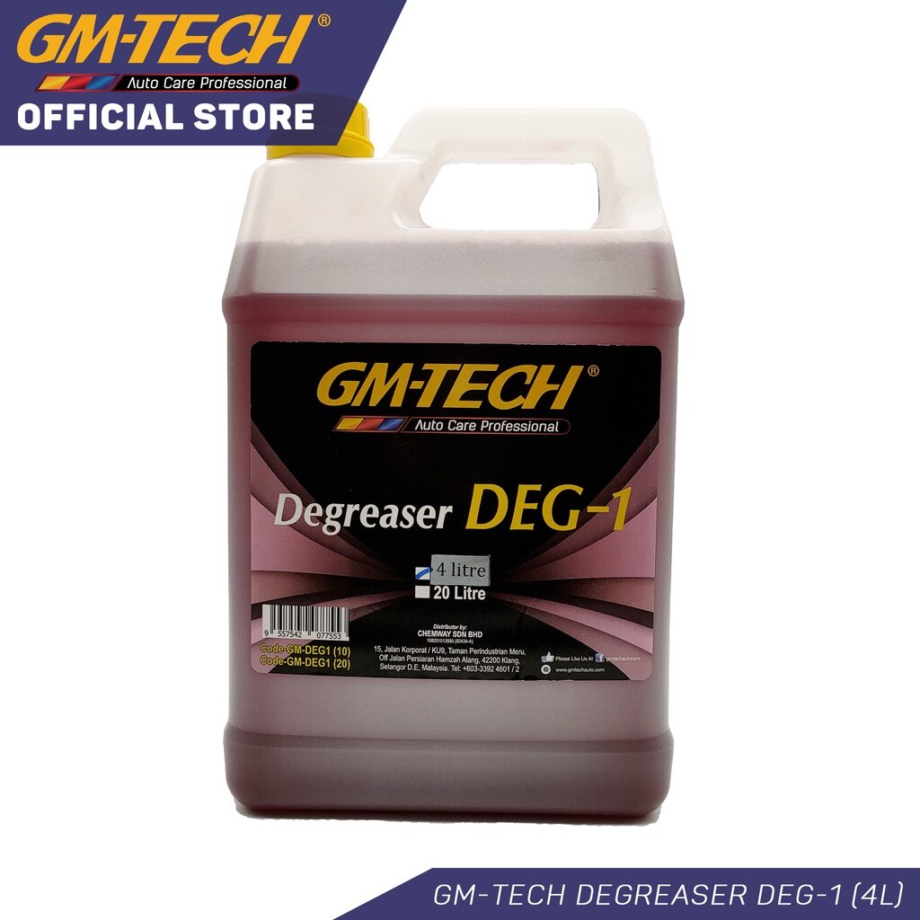 GMTECH Degreaser Heavy Duty Alkaline NonAcid Concentrate Cleaner (4L