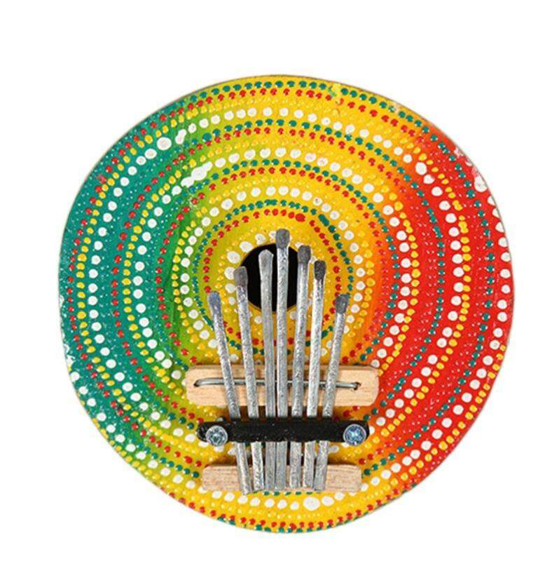 Random Color Kalimba Thumb Piano 7 Keys Tunable Coconut Shell Painted Musical Instrument Malaysia