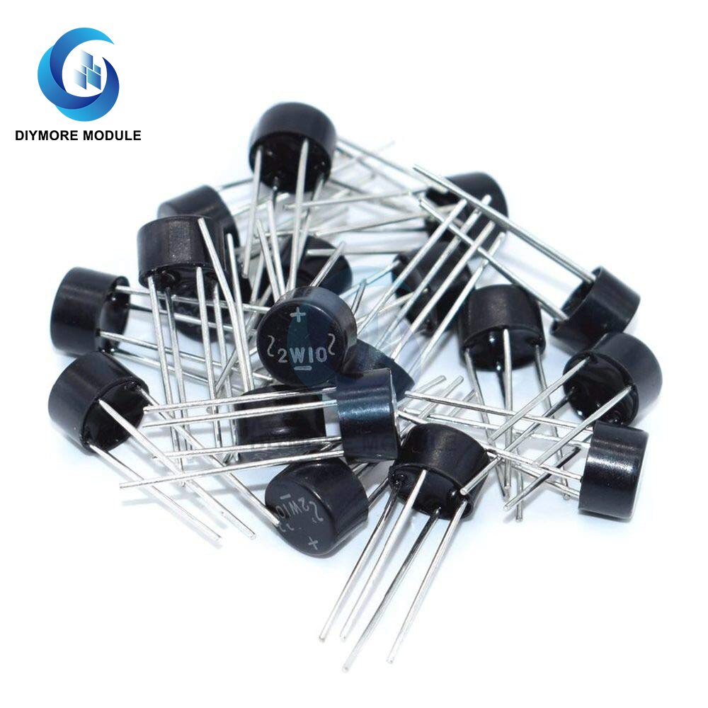 5pcs 2w10 2a 1000v diode bridge rectifier electronic components