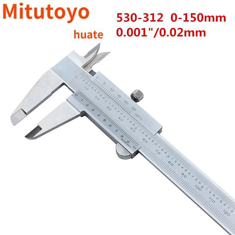 Mitutoyo Huate Vernier Caliper 150Mm 200Mm 300Mm Precision Micrometer Measu Stainless Steel Tools Mitutoyo Gauge Measure