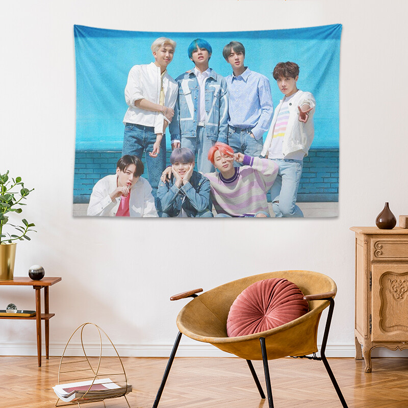 WEHOME BTS Composite Background Wall Hanging Tapestry Digital Printing (100X70)