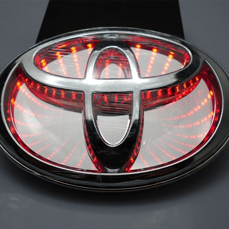 WGB Đèn LED Logo Đuôi Xe Đèn Huy Hiệu Đèn Logo Led Trang Trí Cho Toyota Toyota Yaris Corolla Camry H