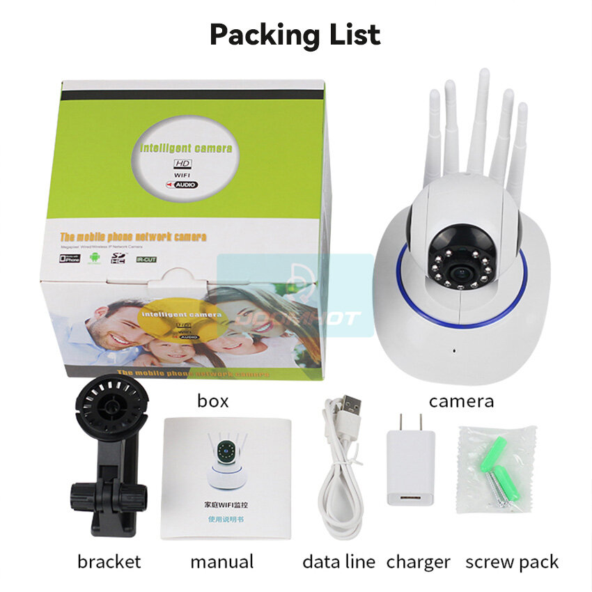 DoomHot Wireless Camera WiFi Security Camera Motion Detection Surveillance Light Bulb Camera Night Vision Mobile Detection Recorder Camera Super Monitor HD Camera Mini IP WiFi Camera