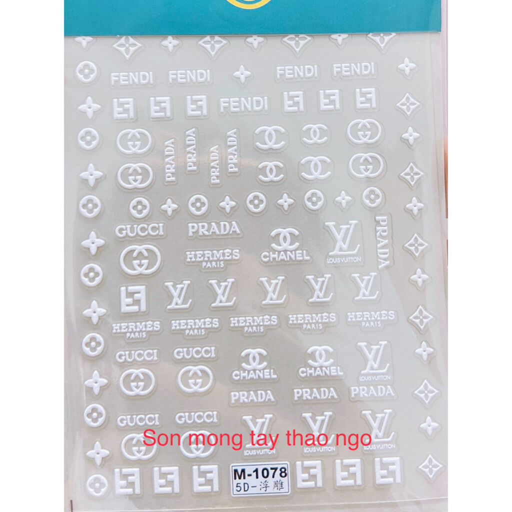 Stick dán 5d stick thương hiệu siêu dễ thương dành cho nail
