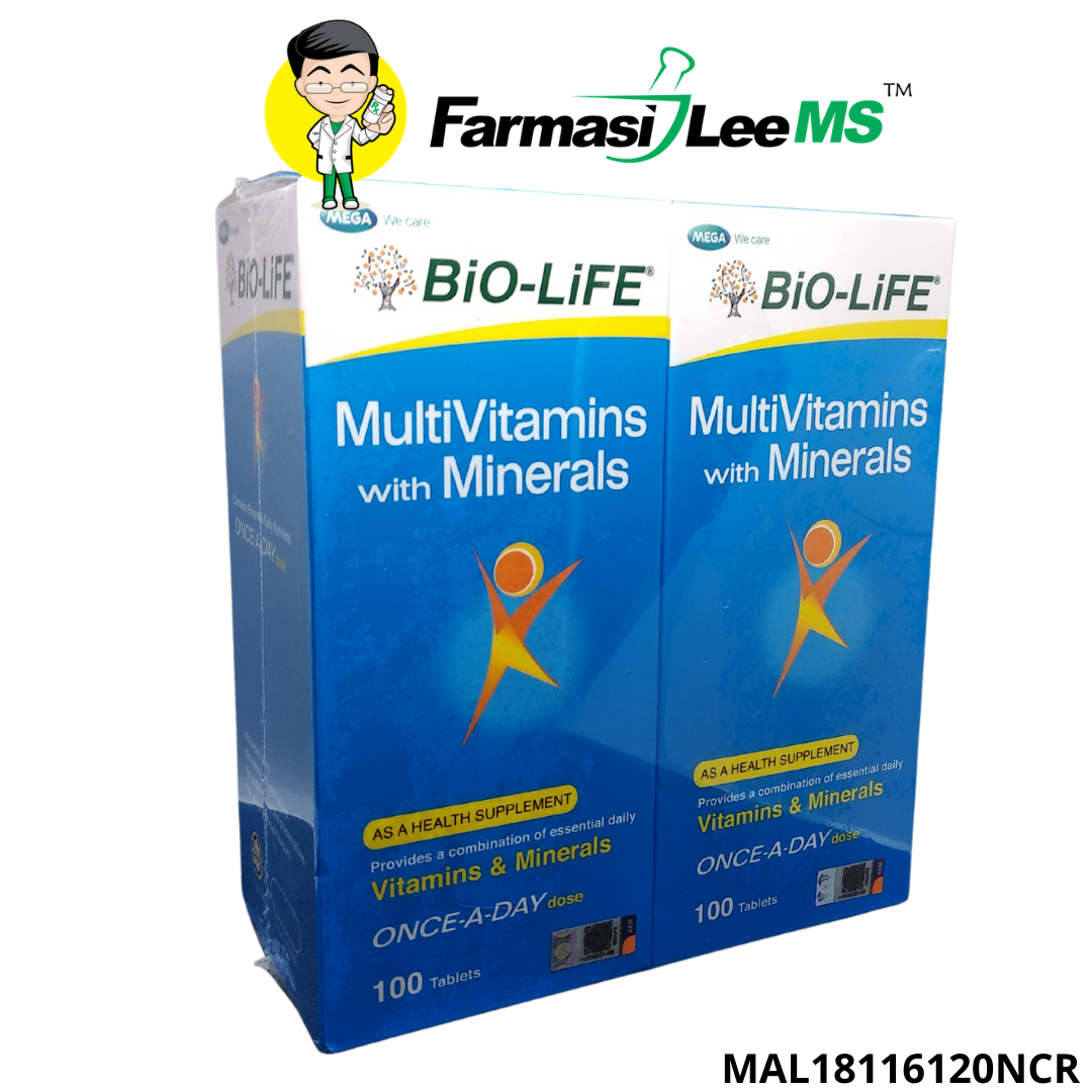 BioLife Multivitamins with Minerals 2x100s (Exp 03/2023) Lazada