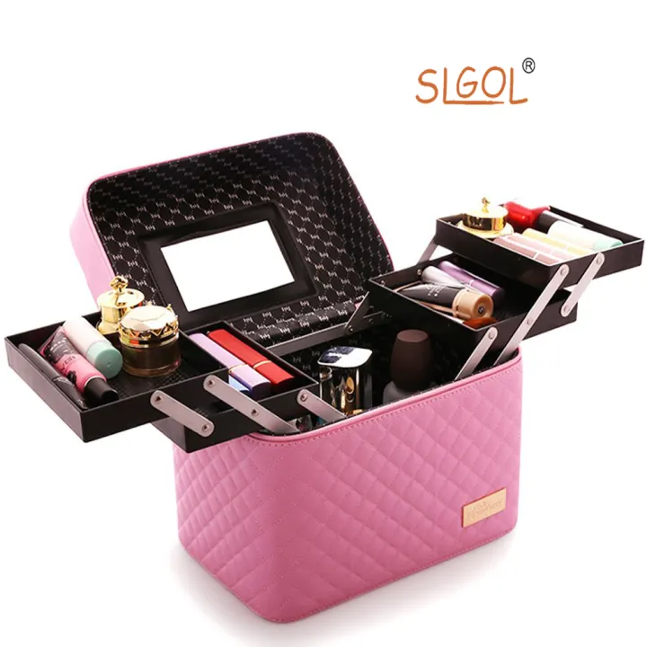 open makeup bag