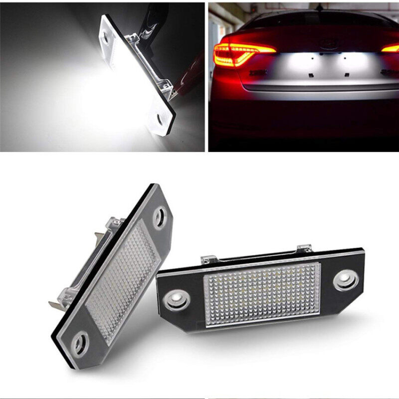 2 Chiếc/Bộ Tấm Biển Số LED SUNKIA, Đèn Màu Trắng Tinh Khiết Cho Ford Focus C-MAX MK2 03-08, Giao Hàng Miễn Phí