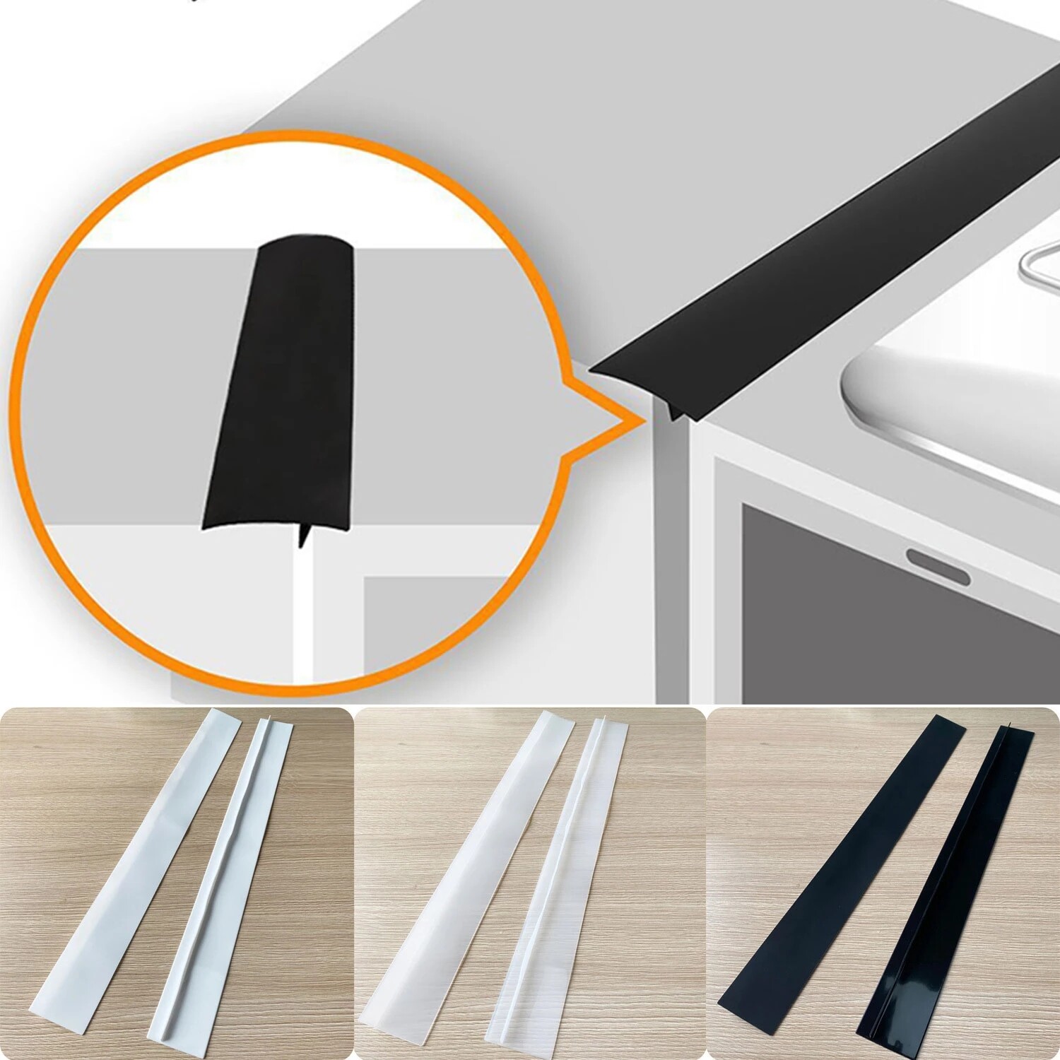 YESPERY 1PC Flexible kitchen countertop kitchen Gap cover heat