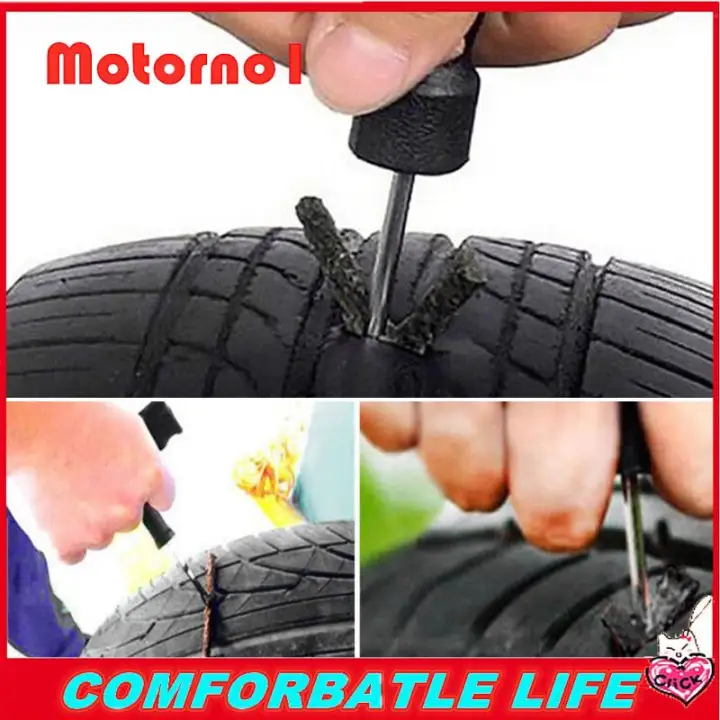 Bike Car Tyre Repair Recovery Tubeless Seal Strip Plug Tire Puncture Tubeless