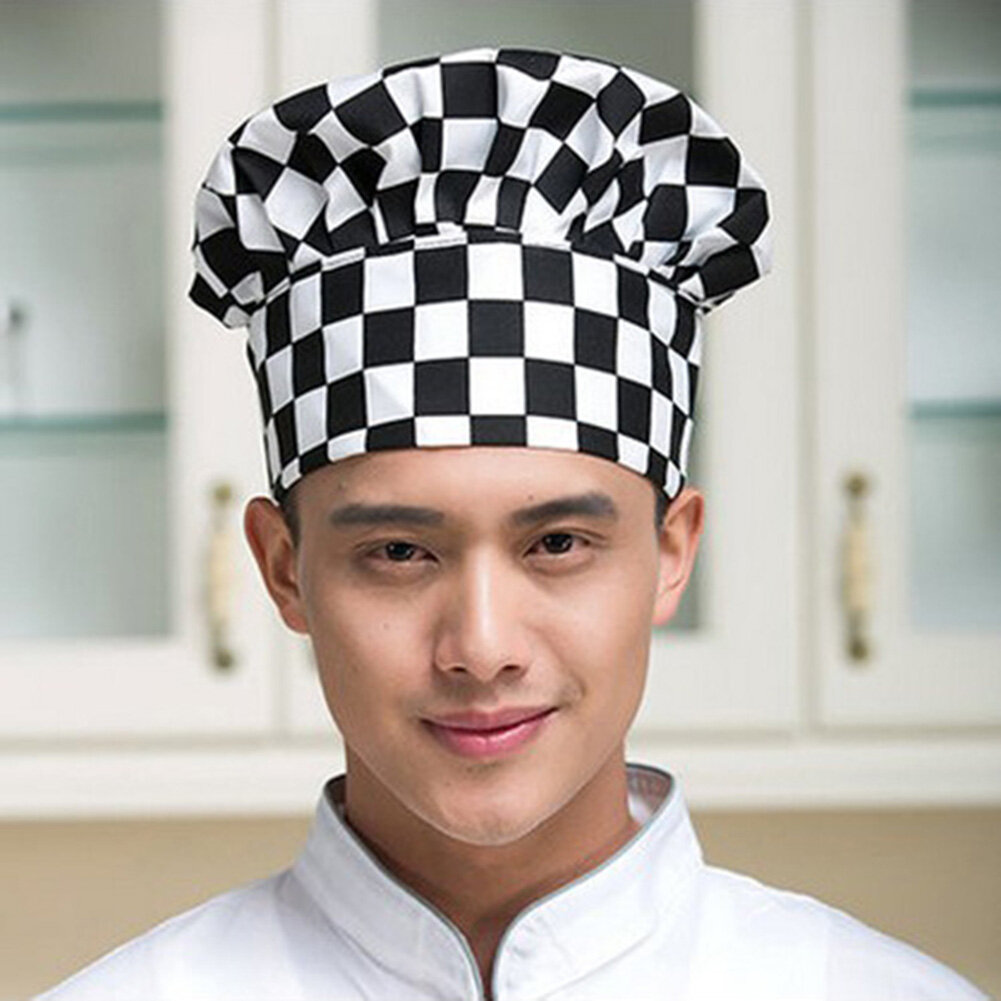 Freedun® Professional Stretchy Adjustable Men Cap Kitchen Cook Baker Catering Chef Hat