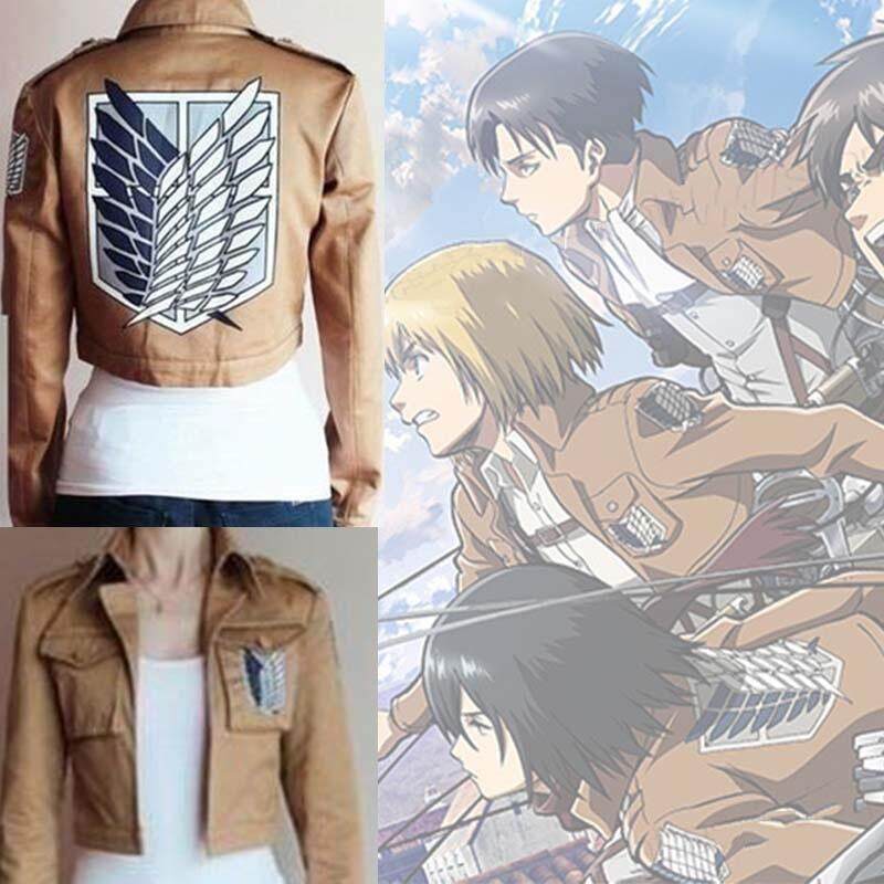 Attack on Titan Jacket Costumes Eren Yeager Coat Armin Arlert Clothes Cosplay Scouting Legion Anime