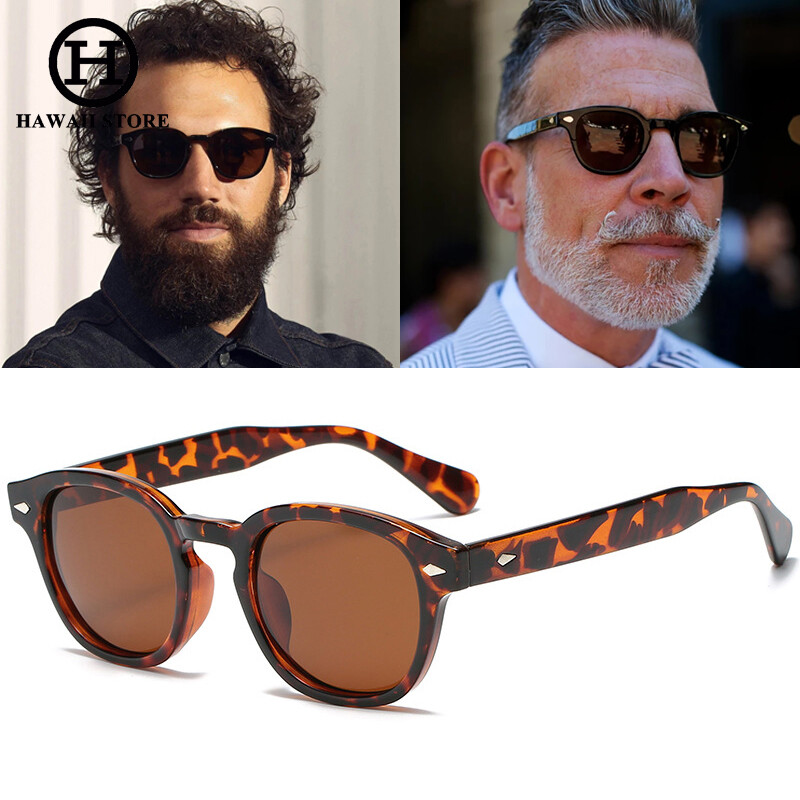 Hawaii Fashion Cool Johnny Depp Lemtosh Style Polarized Sunglasses Vintage Round Brand Design Glasses