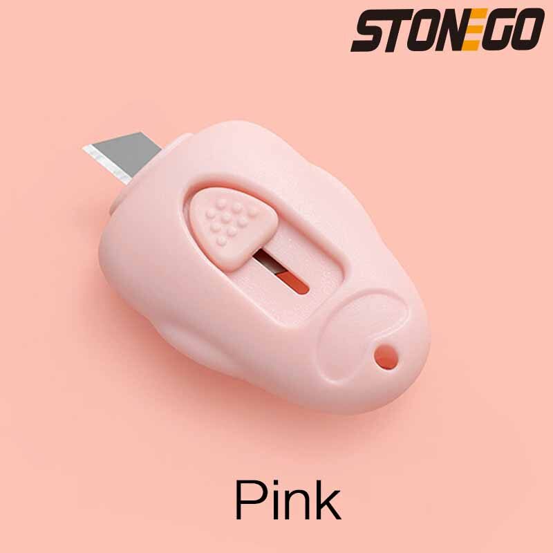 1PC Mini sinh viên cầm tay dao tiện ích văn phòng phẩm dễ thương văn phòng cắt giấy Express hộp đồ dùng học tập dao